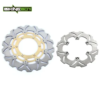 

BIKINGBOY For Suzuki DRZ DR-Z 400 SM SuperMotard 05 06 07 08 09 10 11 12 13 14 15 2016 2017 Front Rear Brake Discs Disks Rotors