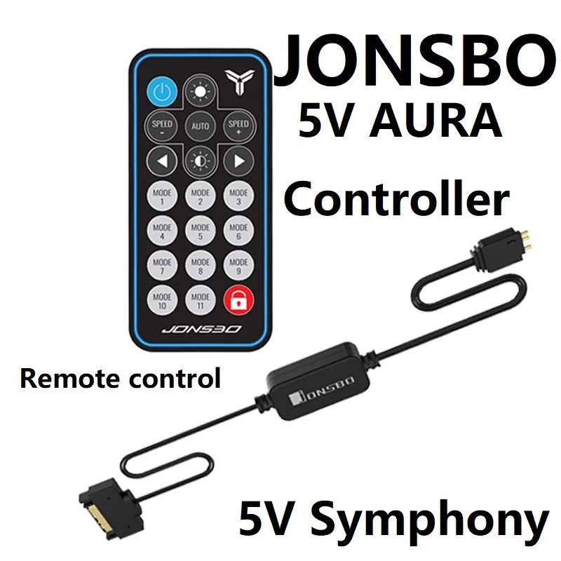 Контроллер JONSBO 5V ARGB с дистанционным управлением светодиодный Прохладный