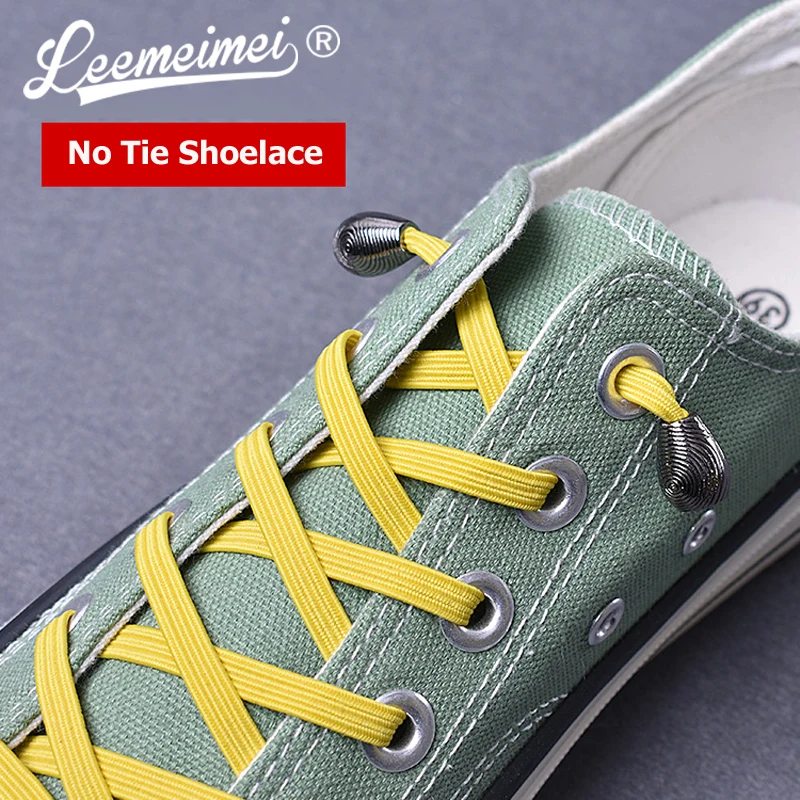 

1 pairs No tie shoe lace elastic Shoelace lazy laces for Kids Adult of sneakers 100cm