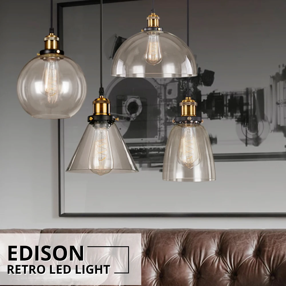 

Foxanon ST64 LED Vintage Edison Bulb Light Lampada Retro Lamp E27 3W Incandescent Spiral Filament Light For Pendant Decoration