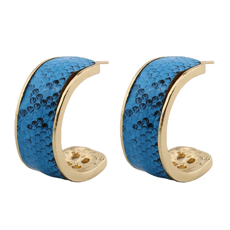

SOARRISE Trend New Design Leopard Gold Color Stud Earrings For Women Bohemian Cute Simple Geometric Earrings Female Jewelry