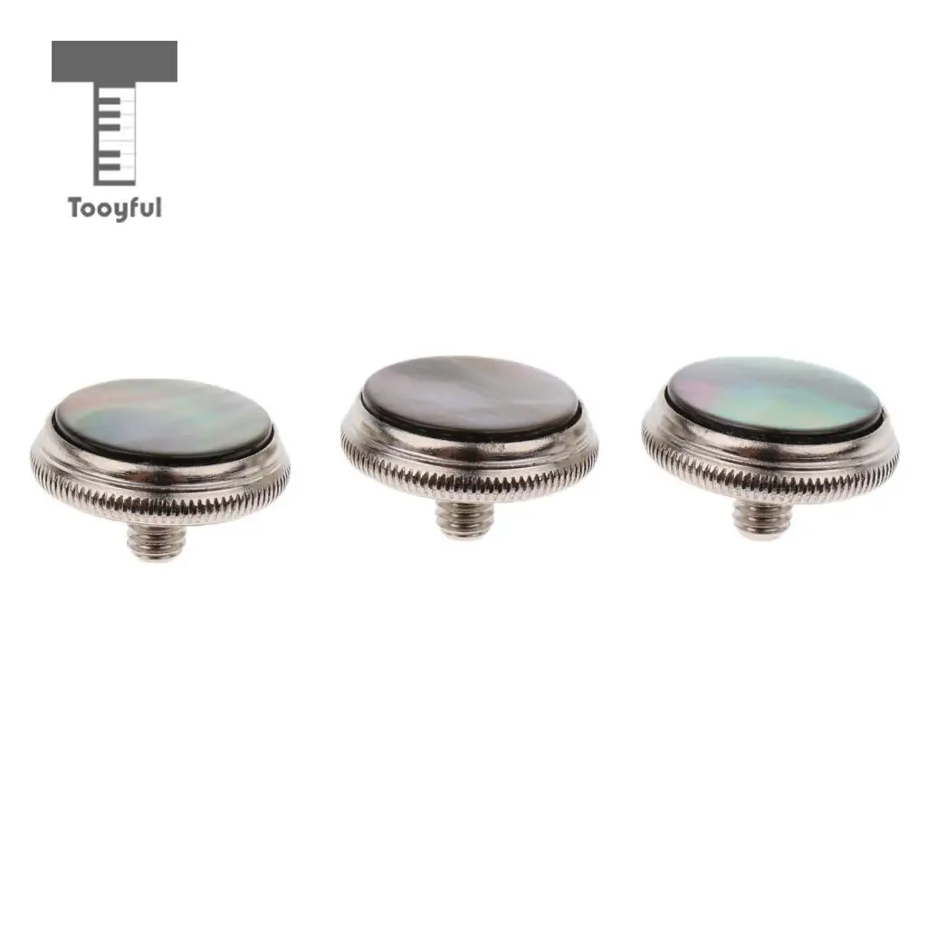 3 Pcs Trumpet Finger Buttons Valve Finger Trumpet Cap Screw Cover For Musical Bass Instrument Trumpet Repairing Accessories