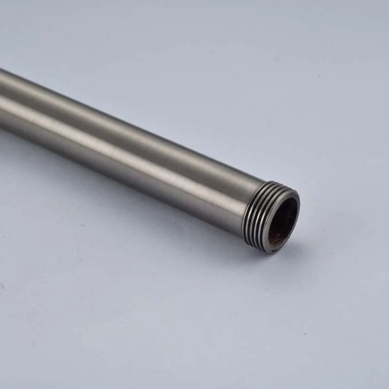 Free-Shipping-Brushed-Nickle-30cm-long-Shower-Extension-Tube (2)