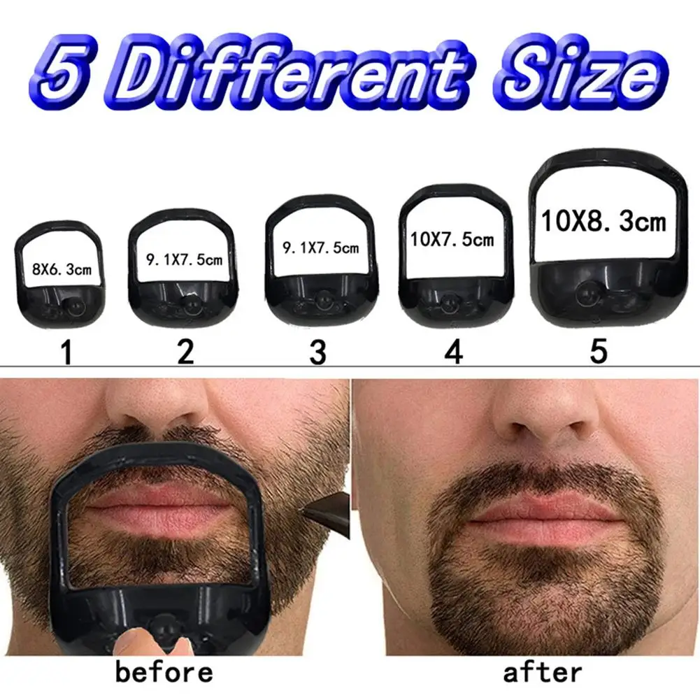 

5Pcs Symmetric Beard Comb Hairbrush Mustache Face Hair Styling Template Trimmers