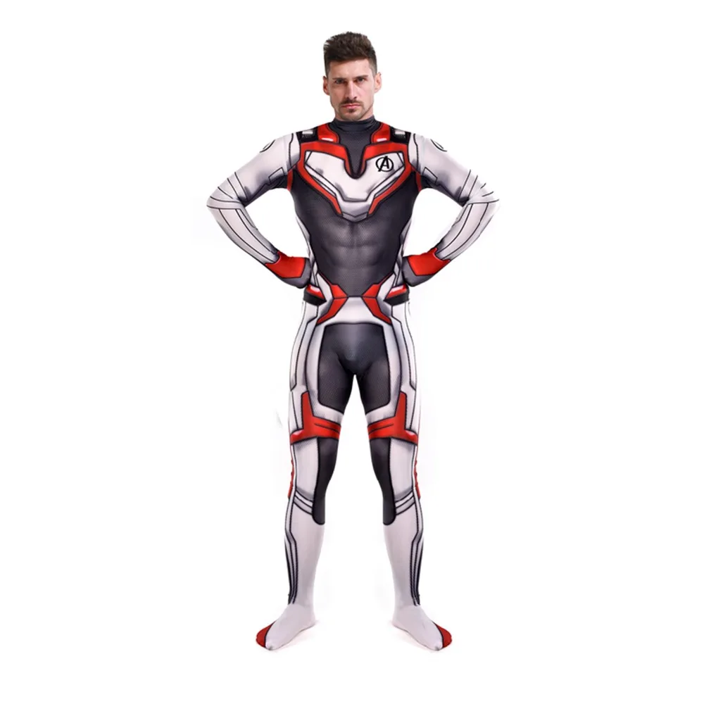 Avengers Endgame Quantum Realm Kostuum Advanced Tech Cosplay Costume Iron Man 3D Printing Spandex Lycra Zentai Bodysuit Suit