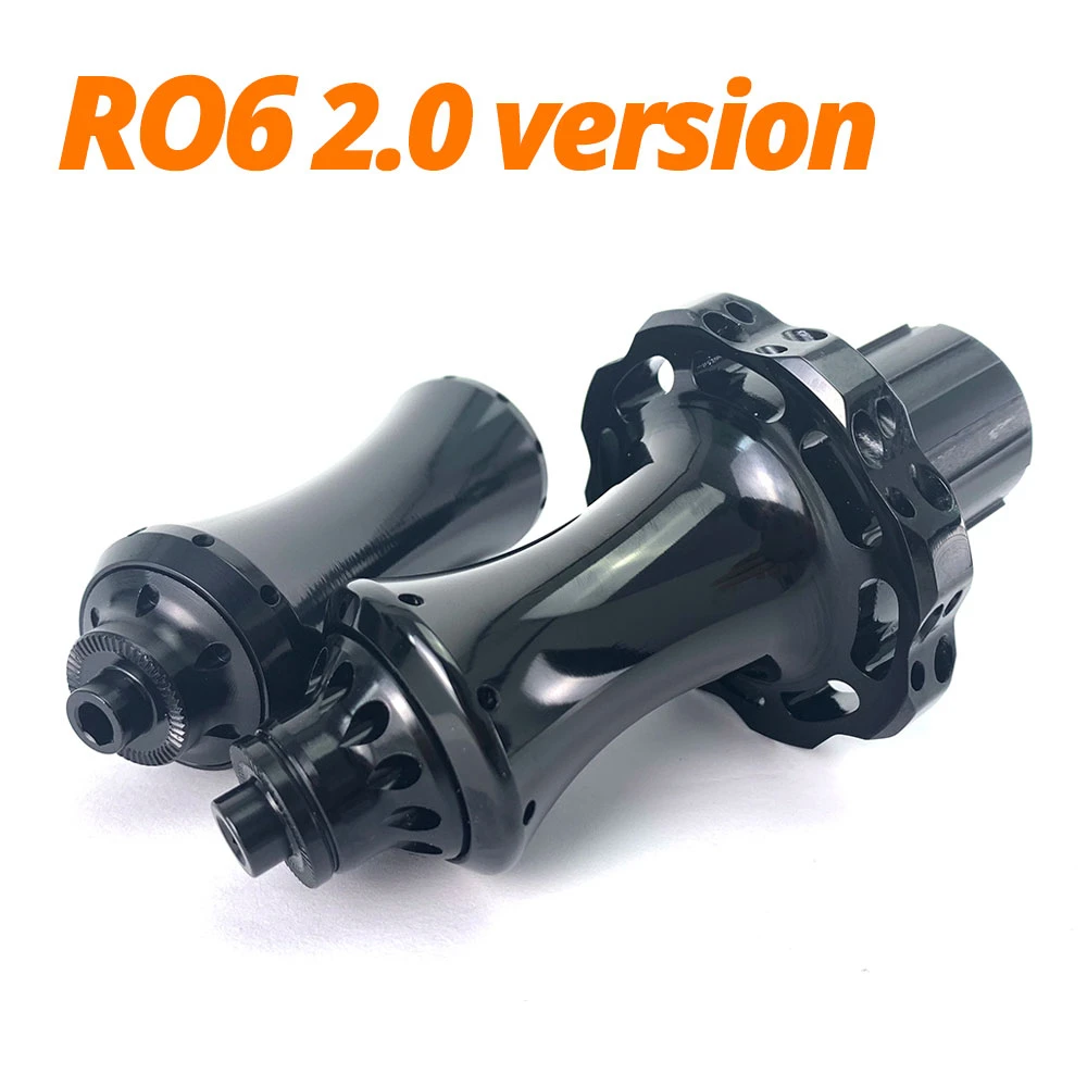 cheap R06 2.0 NEW Road Bike Hub Low Resistance Design Aluminum 7075 Material Ceramic Bearing Big Flange Only 384g Bicycle Hub
