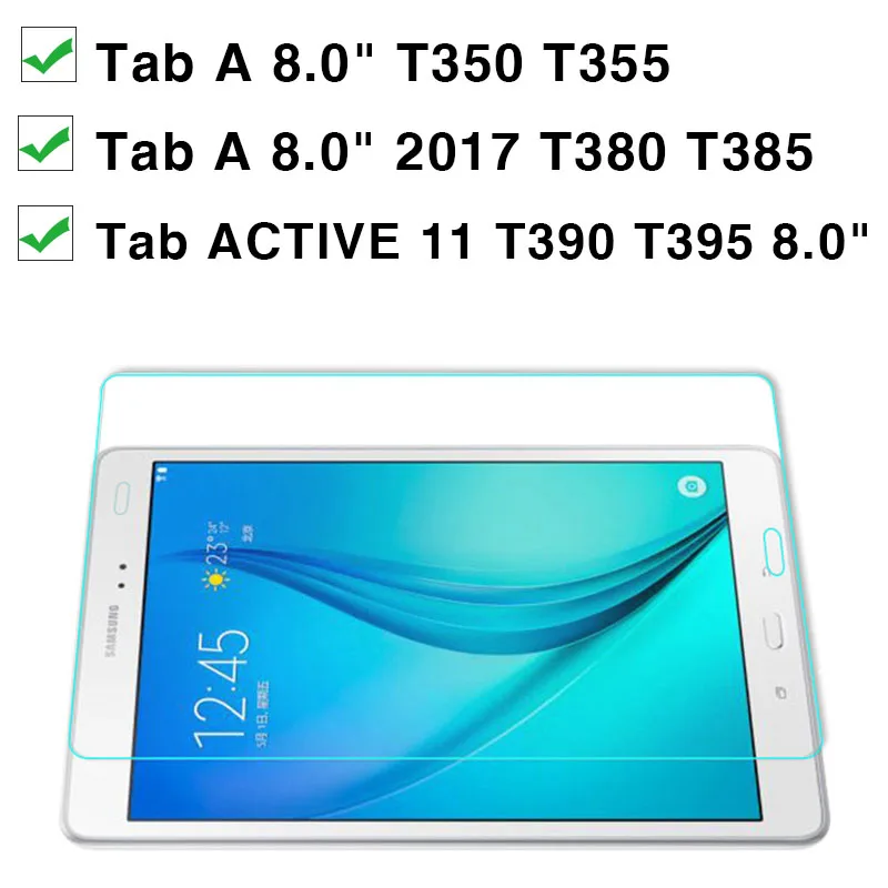 Защитная пленка для экрана из закаленного стекла для samsung Galaxy Tab A T355 T350 8,0 T380 T385 Active 11 T390 T395