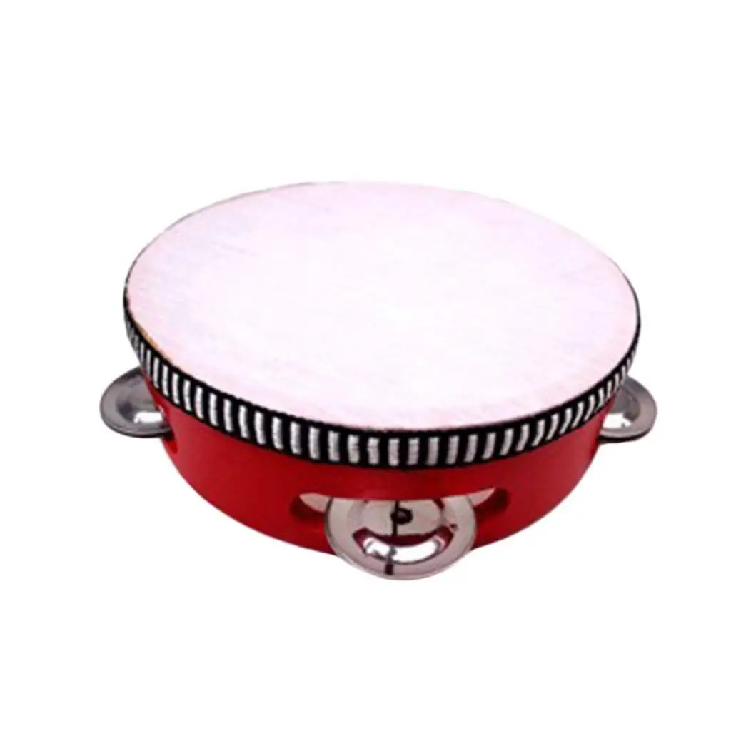 

Educational Intellectual Education Toy Music Beat Instrument Hand Drum (Red)