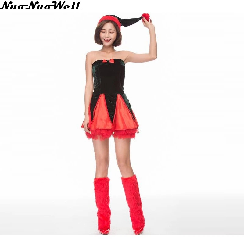 Masquerade Carnival New Sexy Adult Halloweeen Costumes Women Santa Miss Cosplay Sexy Santa Claus