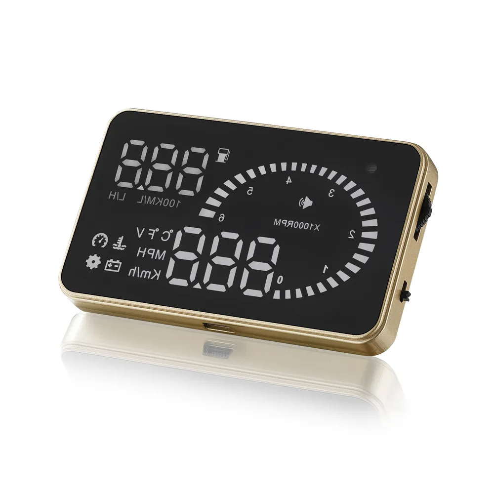Дисплей на лобовое стекло Hud OBD2 автомобильный прибор для диагностики скорости и
