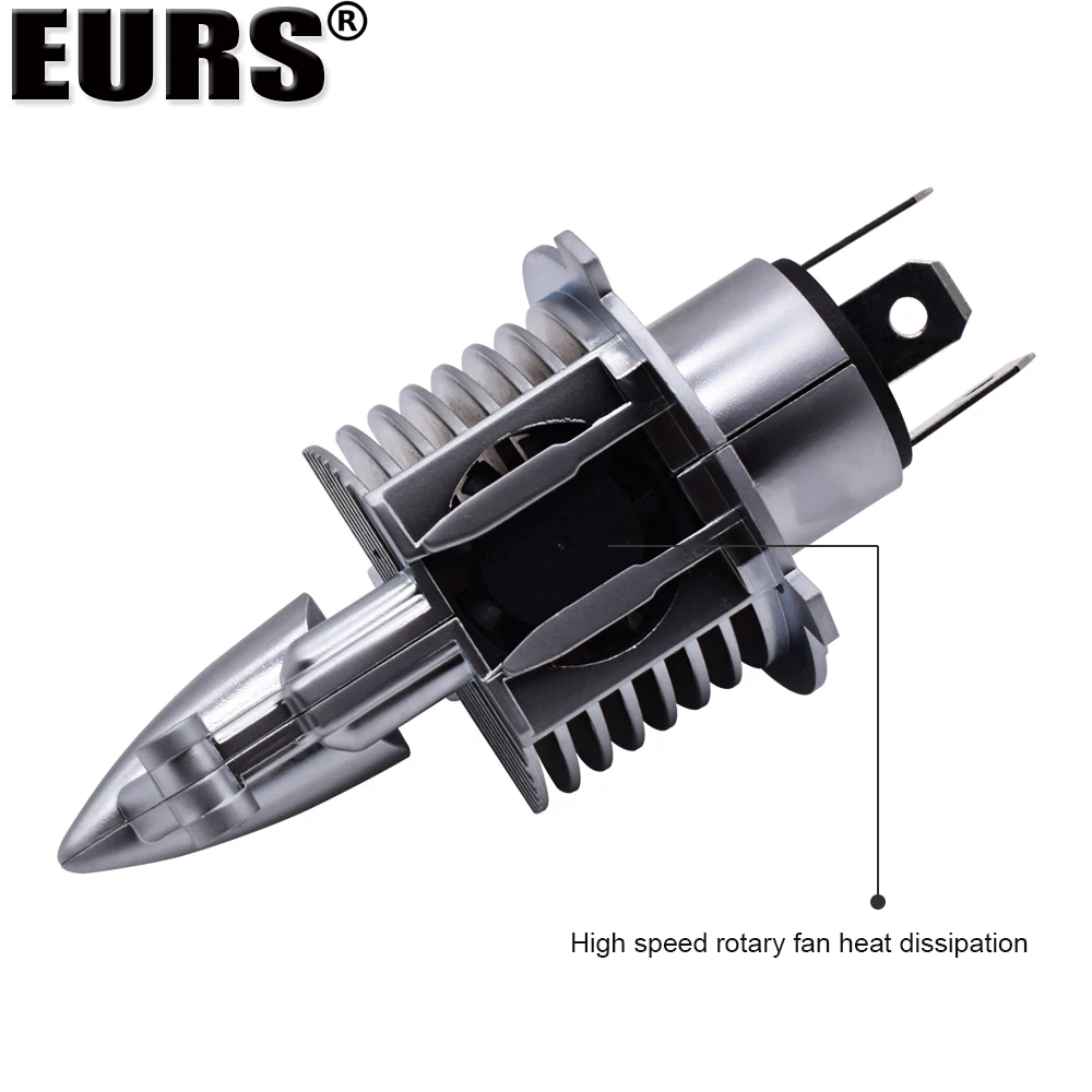 Eurs Fighter Foco H4 светодиодные лампы для автомобиля/мотоцикла 72 Вт 12 В 24 в 6000 К супер светодиодные H4 Автомобильные фары лампы Led H4 8000 лм