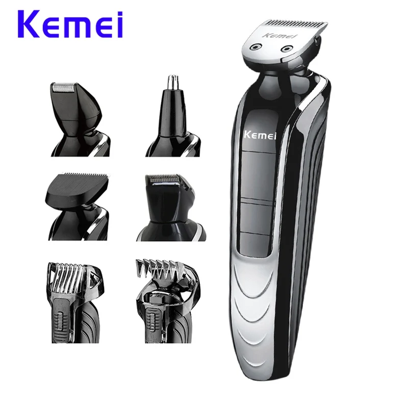 Новый регулируемый триммер для волос Kemei KM 1832 перезаряжаемая бритва