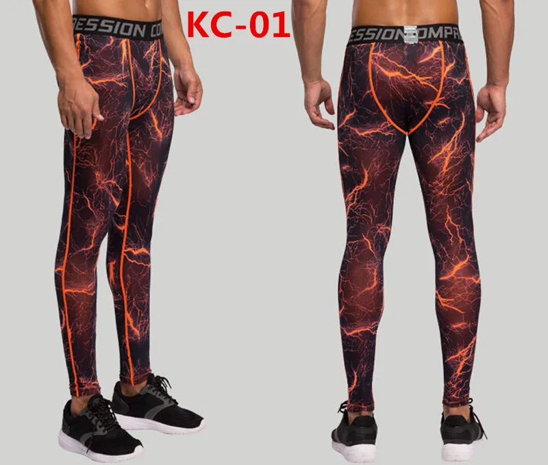 Red Zigzag long pants men sport wear