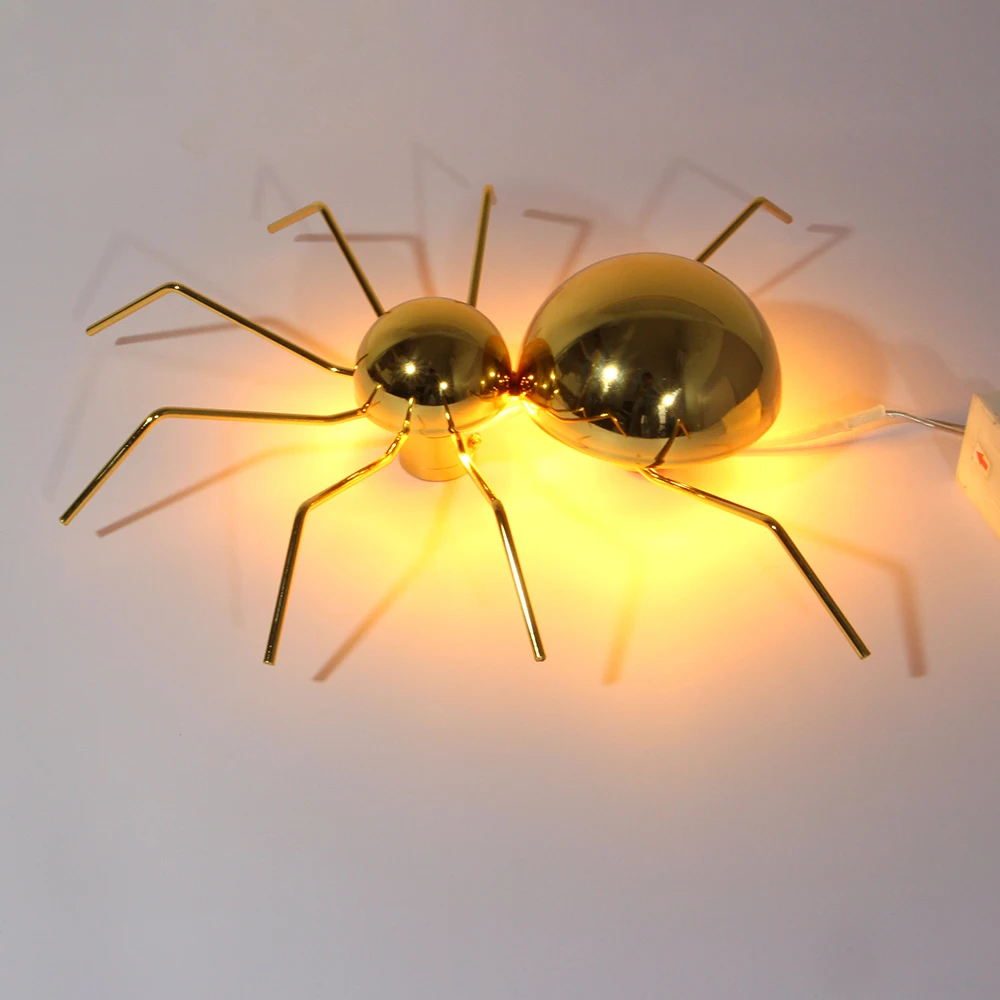 

Zerouno Industrial Loft Decor Wall Light Creative Inset Indoor Home Decoration Spider Wall Lamp Retro Style Sconces Lighting