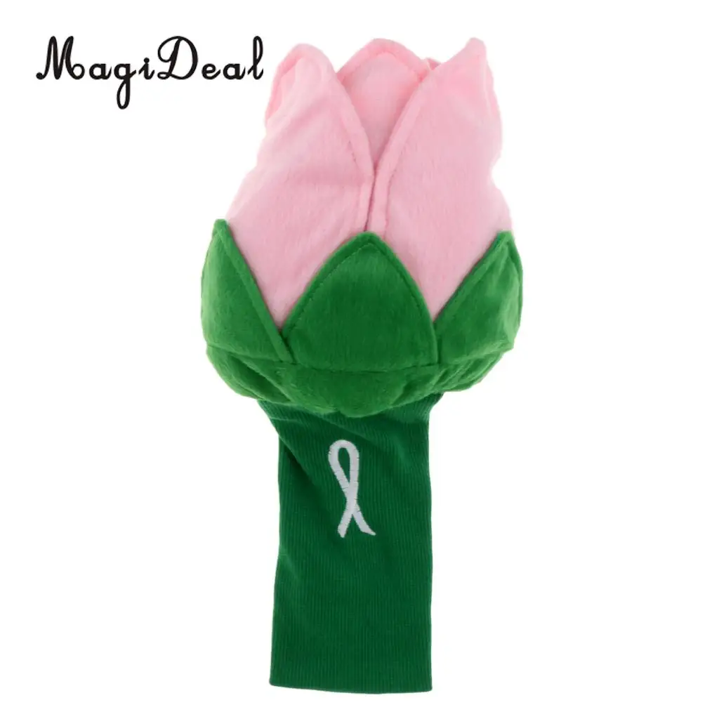 MagiDeal Novelty Rose Flower Universal Golf Wood Driver Head Cover Protection Headcover Accessories