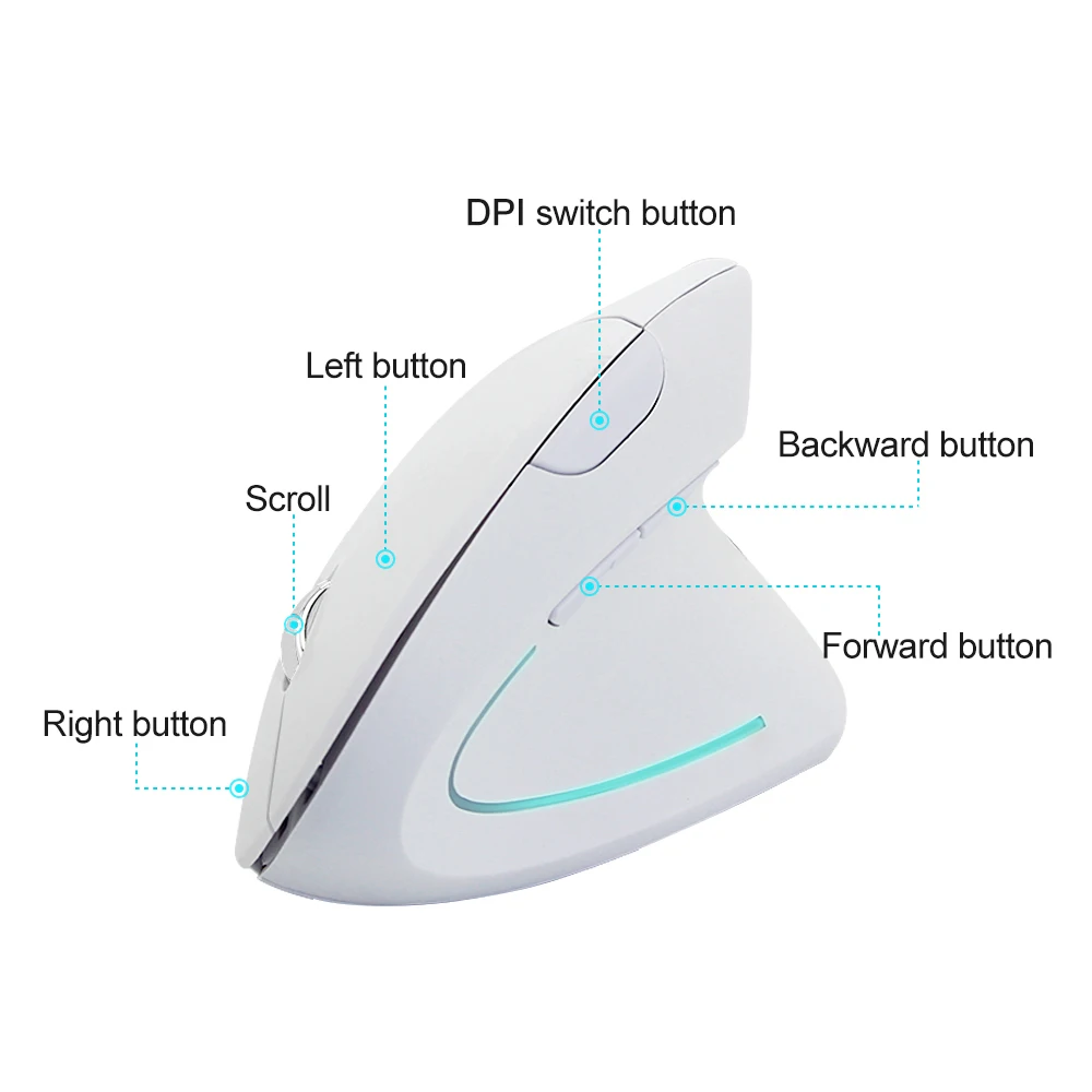 CHYI PLUS Ergonomics Vertical Gaming Wireless Mouse 6 Buttons 4000 DPI Optical RGB Wireless Right Hand Mice For PC Laptop CHYI PLUS Ergonomics Vertical Gaming Wireless Mouse 6 Buttons 4000 DPI Optical RGB Wireless Right Hand Mice For PC Laptop
