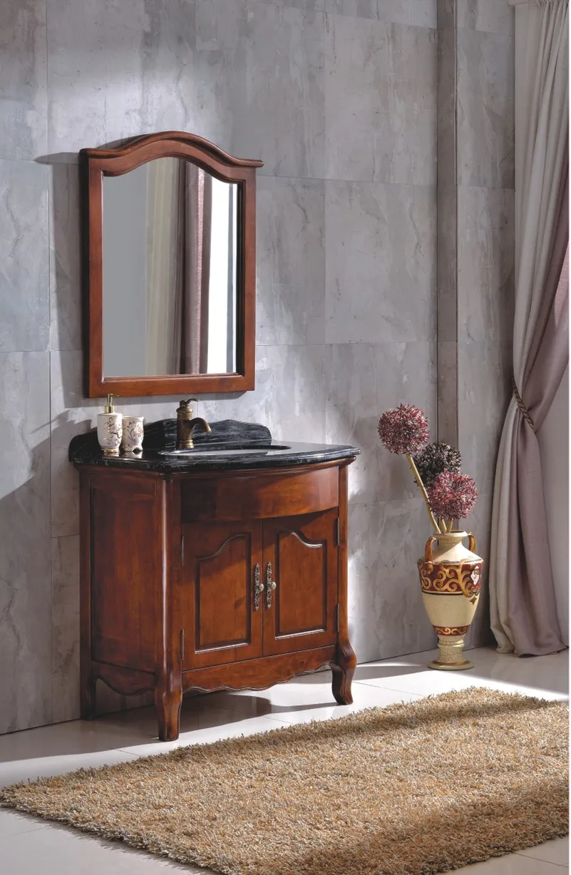 Hot Sale Antique Wood Bathroom with Mirror 0281 B 6005 on