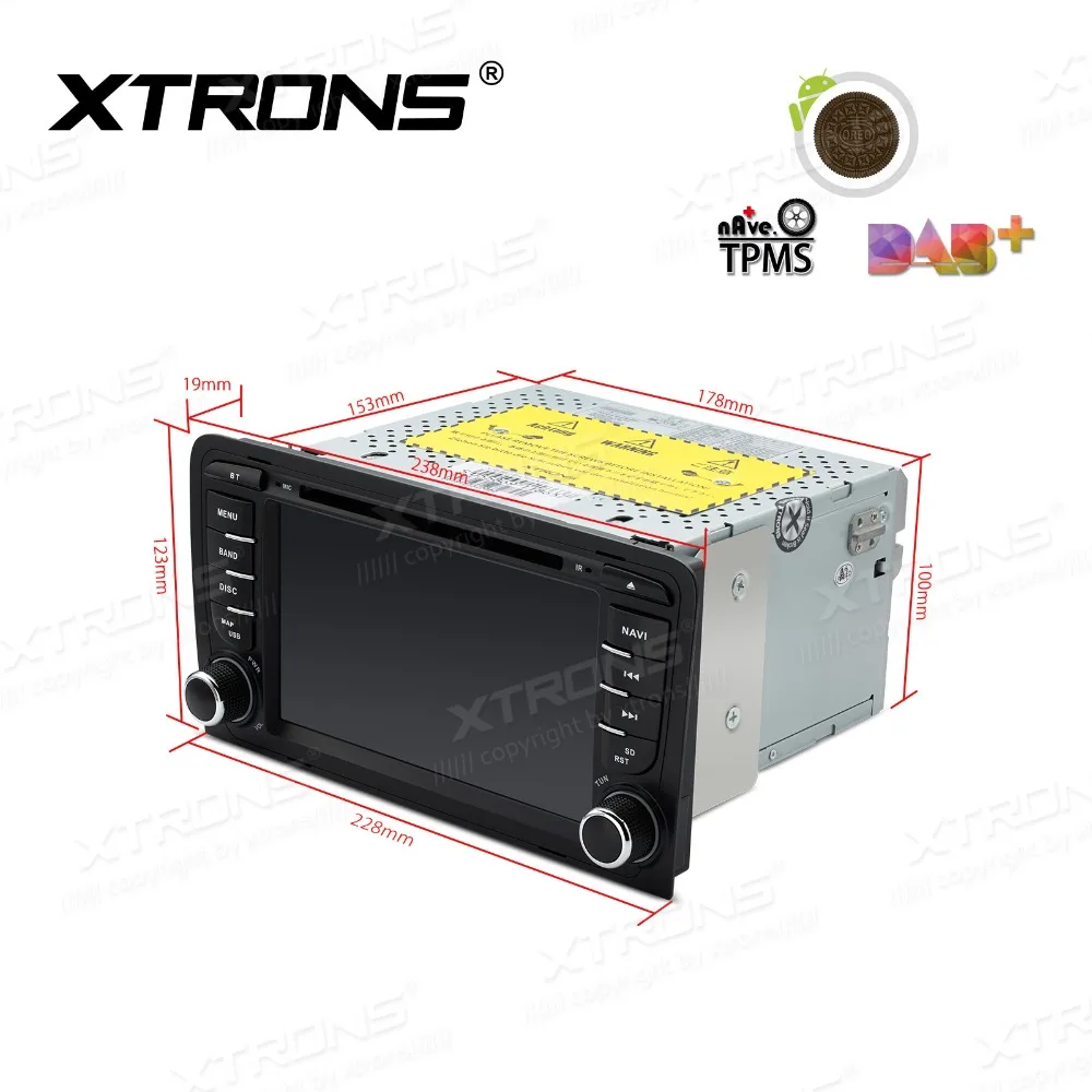 Top XTRONS 7" Android 8.1 Radio GPS RCA Car DVD Player for Audi A3 8P 2003 2004 2005 2006 2007 2008 2009-2012 S3 / RS3 Sportback 3