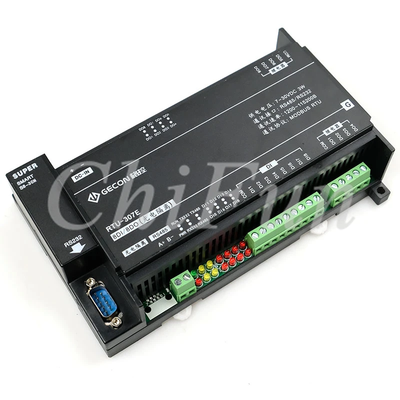 8DI8DO комбинированная система управления Modbus RTU протокол серийный RS485 232 цифровой