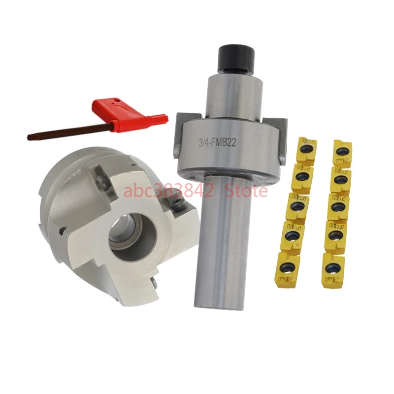 

C3/4 FMB22+ 400R right angle shoulder Face Mill Cutter 50mm + 10pcs APMT1604 Carbide Inserts with Wrench For Milling Tool