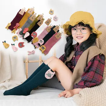 

2018 Autumn Winter Cute Kid Baby Girls Toddlers Cartoon Animal Mid-knee High Cotton Stocking School Stockings