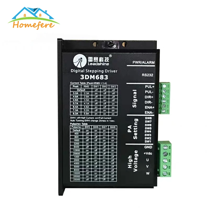 Драйвер шагового двигателя DM442 DM542 Leadshine Nema14 16 17 23 34 42 0 5 8.3AA|Драйвер двигателя| |