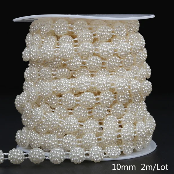 Ivory Pearl Bead Chain for DIY Decorations & Crafts