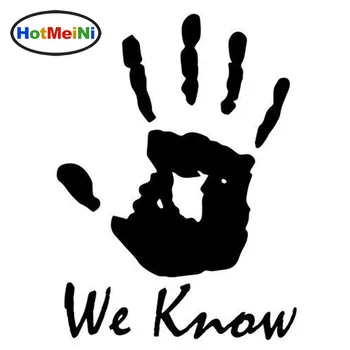 

Car Styling Skyrim We Know Window Decoration Decal Creative Motorcycle Car Stickers Black/Silver 8.9CM*12CM