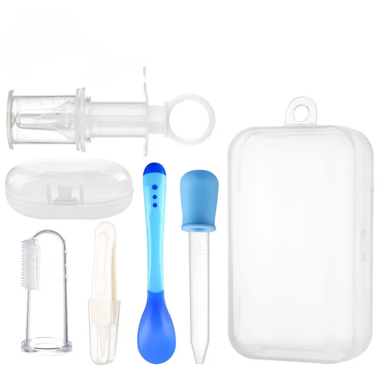 

5Pcs/set Baby Accessories Needle Feeder Squeeze Medicine Dropper Dispenser Pacifier Feeding Utensils Infant Nipple Syringe