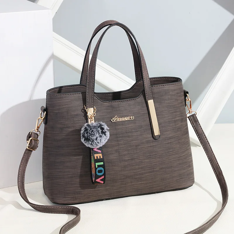 Women European Handbags Lady Fashion Hairball Crossbody Shoulder Bags Female Leather Messenger Bag Bolsa Top-Handle Purse SS7234 (19)