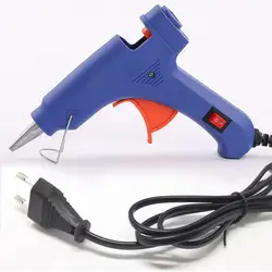 20 Вт ЕС Plug термоклей пистолет с 7 мм Клей-карандаш промышленных мини Пистолеты Электрический тепла Температура ремонт удобный инструмент