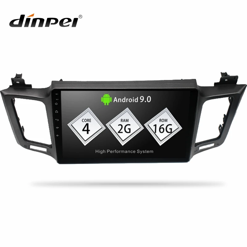 

Dinpei Android 9.0 Car Radio Multimedia Player For Toyota RAV4 2012 2013 2014-2018 GPS Navigation CarPaly 4G wifi video