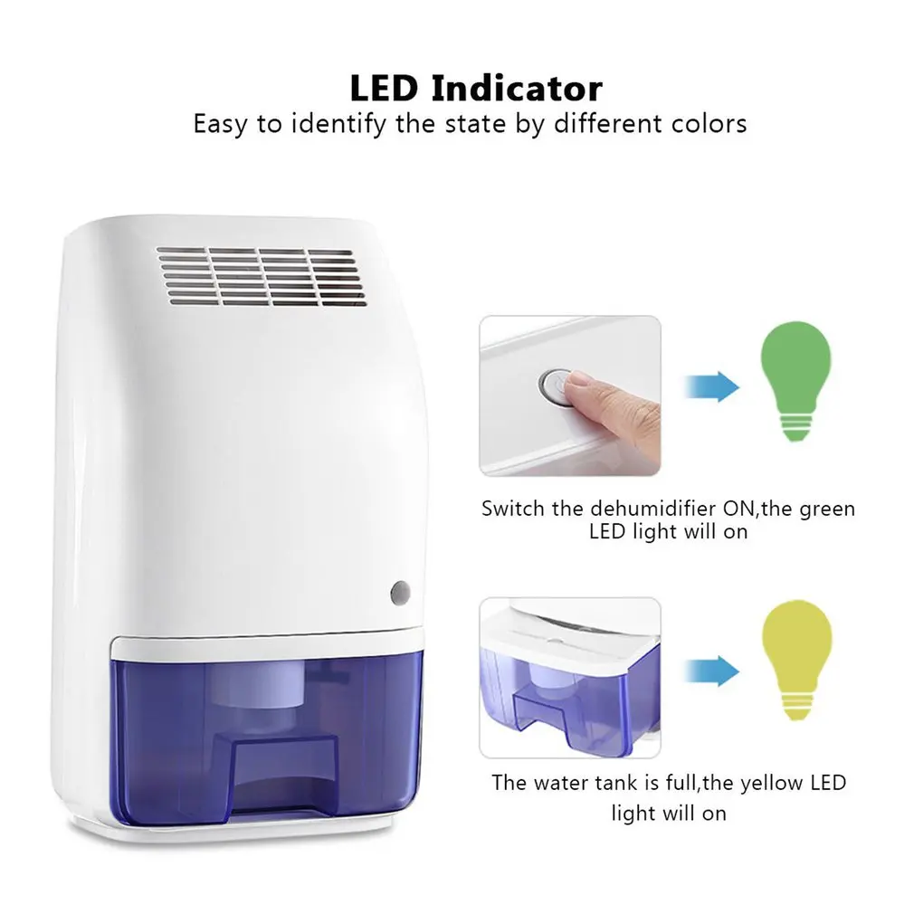 

Electric Smart Dehumidifier Dry Air Moisture Remover Machine Purifier Auto Shut-off Car Mini Air Dryer Electric Cooling Machine