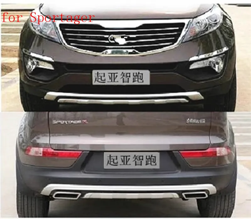 

Automobile modeling ABS Front+Rear bumper cover trim plastic Bumper bars front and rear bumper for Kia Sportager 2011-2016