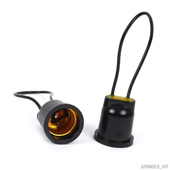 

E27 Plastic Base Screw Light Bulb Lamp Hanging Ceramics Socket Holder Flame Retardant Durable Material Safe Non Electric leakage