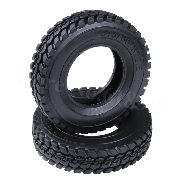 Cheap 2Pcs Rubber RC Tractor Trailer Tires 84mm 86mm 88mm For Tamiya 1/14 Scale 56301 56304 Tyres Replacement Parts