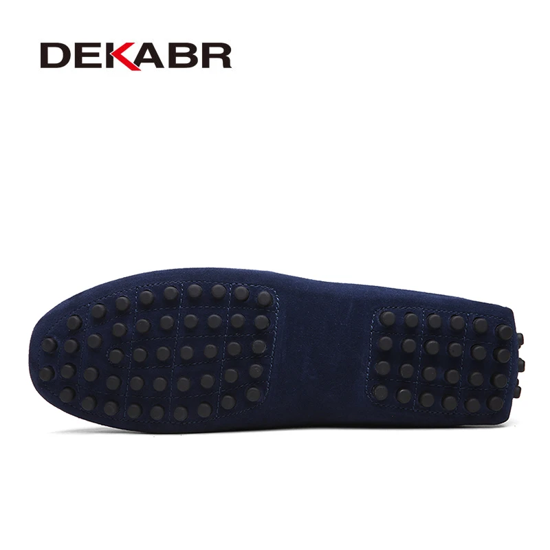 DEKABR Size 49 Men Casual Shoes Fashion Men Shoes Genuine Leather Men Loafers Moccasins Slip On Men's Flats Male Driving Shoes