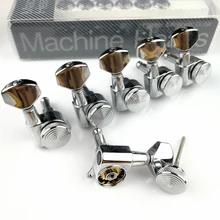 New Chrome Guitar Locking Tuners Electric Guitar Machine Heads Tuners JN-07SP Lock Silver Tuning Pegs ( With packaging ) New Chrome Guitar Locking Tuners Electric Guitar Machine Heads Tuners JN-07SP Lock Silver Tuning Pegs ( With packaging )