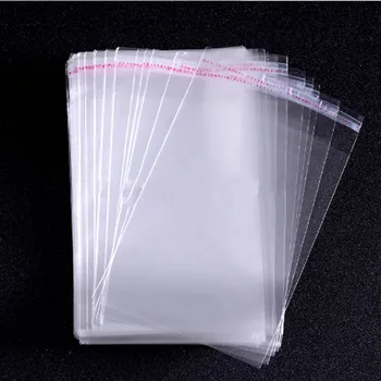 

50pcs/Lot 22x40cm Clear Plastic Printed Self Adhesive Package Packing Opp Bag