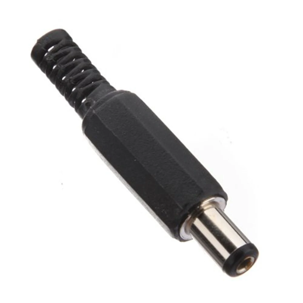 ALLiSHOP черный 2 1 мм x 5 DC штекер питания адаптер разъем Черный|male power plug|male connectormale dc