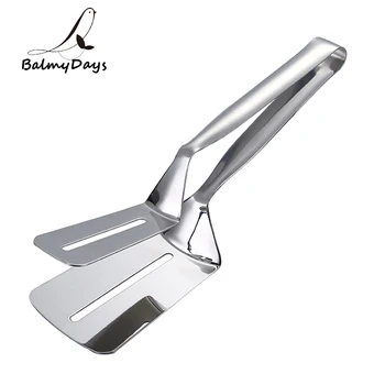 

Stainless Steel Kitchen Tongs Food Bread Salad Tongs Fried Steak Turner BBQ Meat Tongs Clamp Food Serving Tongs Cooking Utensils