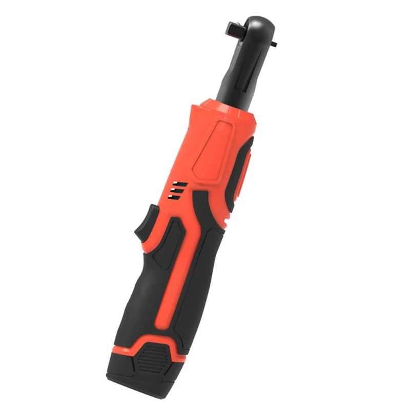 Перезаряжаемый беспроводной электрический ключ с Трещоткой набор инструментов литий-ионный Трещоточный ключ 12 В в коробке хост+ Ddapter зарядка храповый инструмент - Цвет: Красный