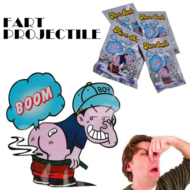 

10pcs/Set Funny Fart Bomb Bags Stink Bomb Smelly Funny Gags Practical Jokes Fool Toy April Fool's Day Tricky Toys