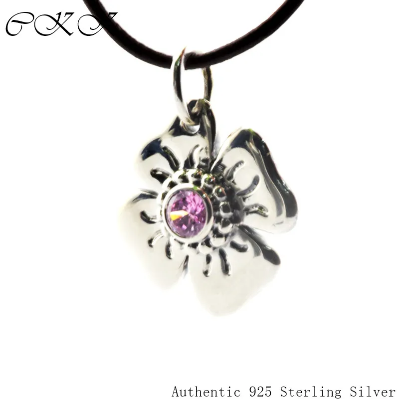 

P Lock Opener Charm 100% 925 Sterling Silver Pink Cz Pendants for Clasp DIY Fine Jewelry PF371