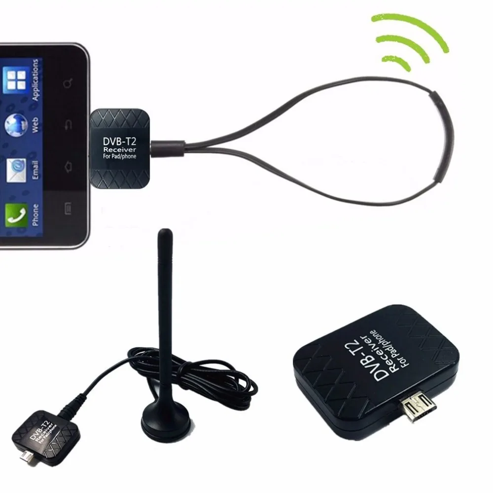 

HD Digital TV Receiver USB DVB-T2 TV Stick for Android Phone Pad DTV Satellite Receiver Micro USB Watch TV DVB-T2 Signal HD809