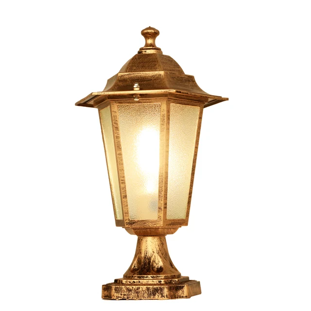 europe nordic style outdoor pillar lights decor light bulbs column