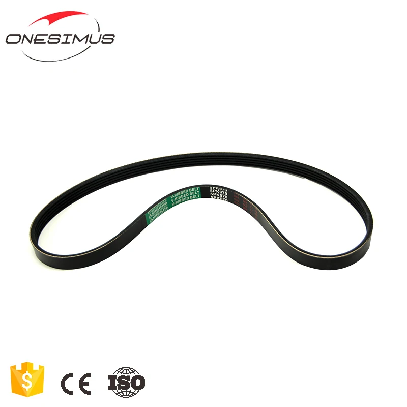 Rubber Transmission V Belt Vehicle Industrial pk belt 5PK970 For 3A4A5A (5)
