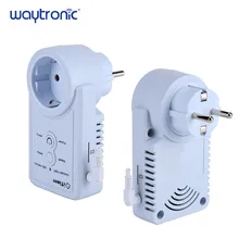 EU Plug GSM Smart Power Outlet Plug Socket English Russian SMS Remote Control Timing Switch Temperature Controller with Sensor