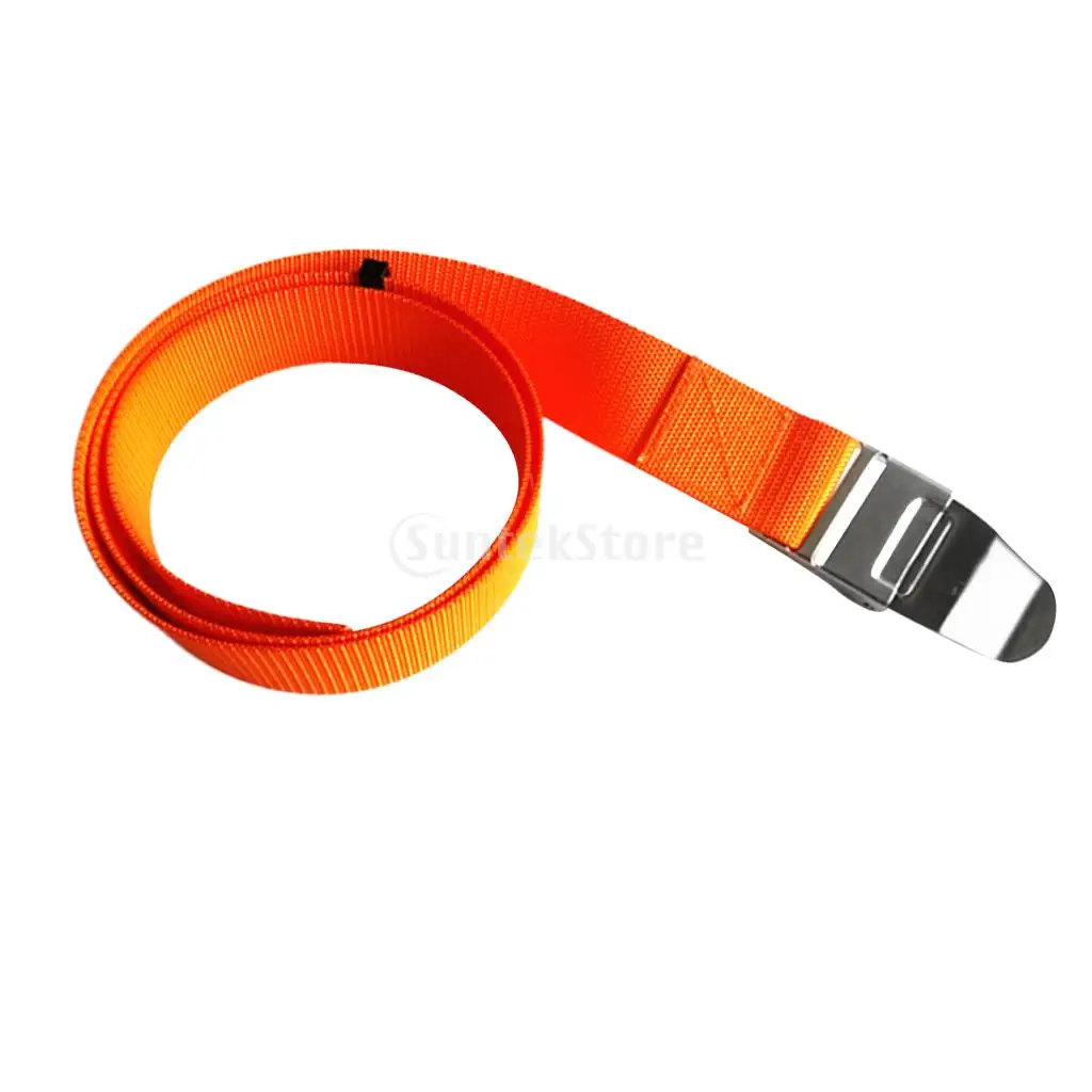 

Heavy Duty 59" Orange Scuba Diving Free Diving Spearfishing Weight Belt Webbing Strap with Stainless Steel Quick Release Buckle