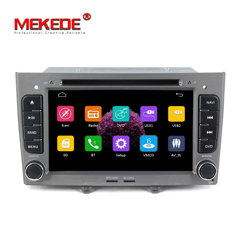 Два Din Автомобильный мультимедийный плеер для peugeot 408& 308 gps RDS IPOD SWC заднего вида 16 Гб карта